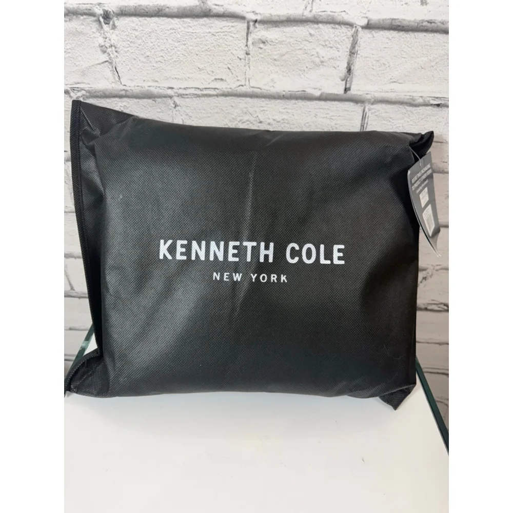 Kenneth Cole Abstract Stripe Gray/White Full Queen Duvet 2 Sham Set NWT Mens Bed